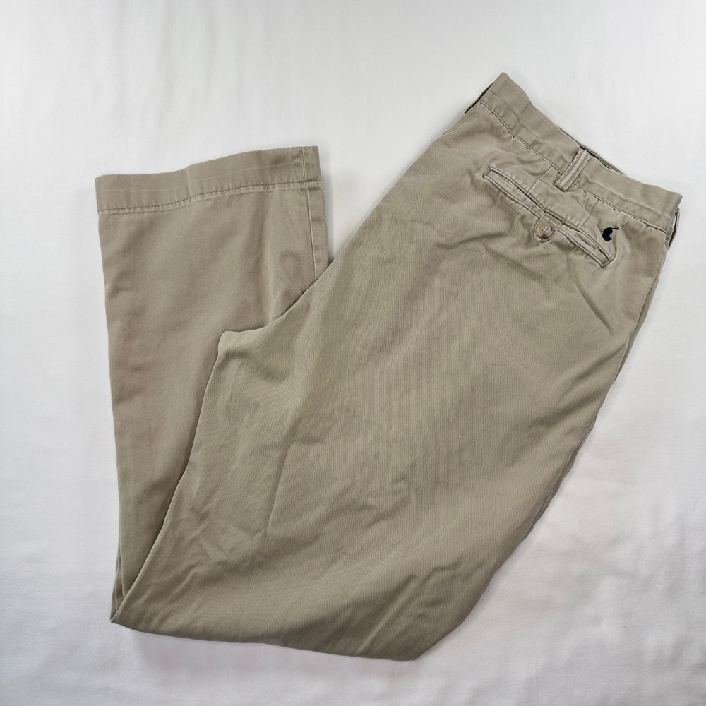 Polo Ralph Lauren Pants‎ Men's 38x32 Khaki Chino Classic Fit Tan Casual